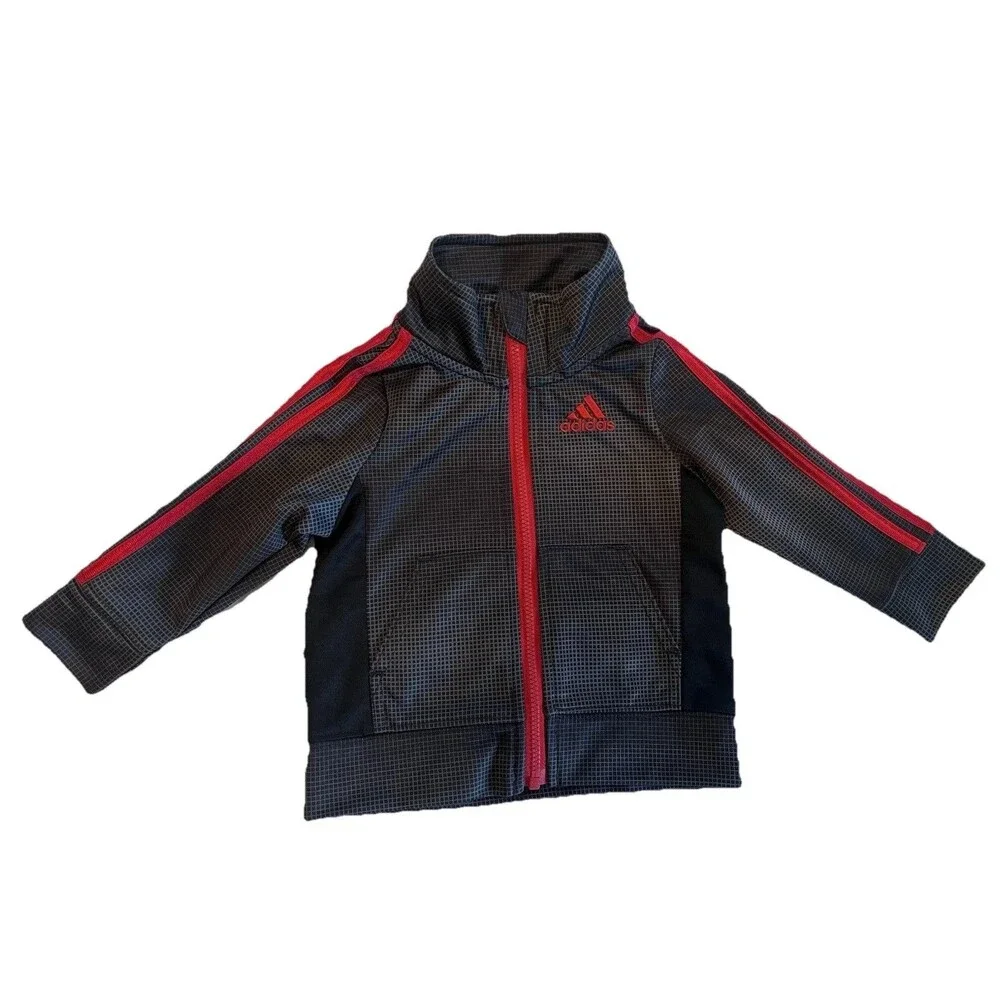 Infant Adidas Track Suit Athletic Warm Up Jacket Size 3 Month 3M Sport